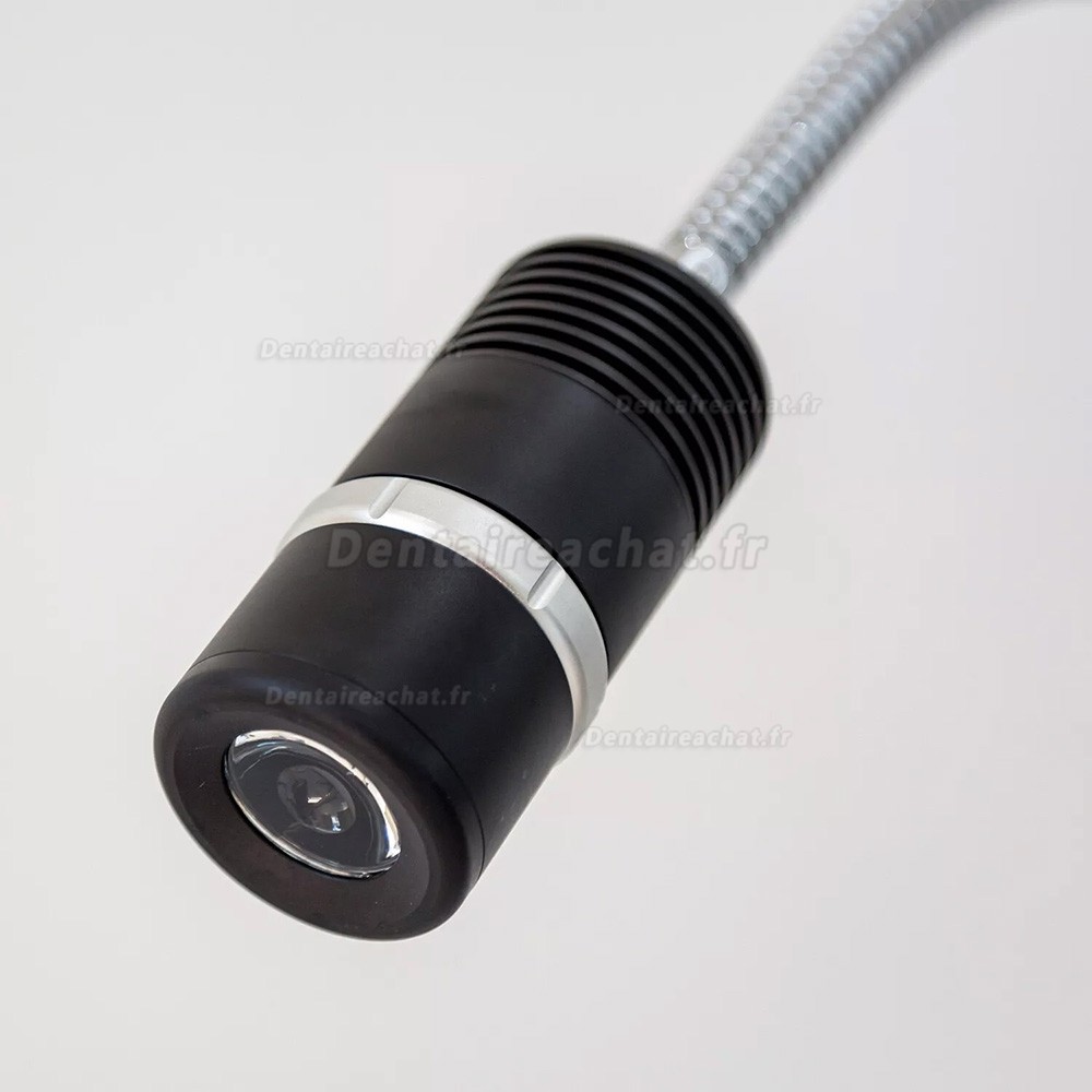 Lampe d'examen dentaire à LED à pince Micare JD1200J 12 W (à fixer sur le bureau)